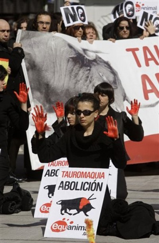إسبانيا: أجساد  منزوعةللدفاع عن مصارعة الثيران!!   صورة رقم 4
