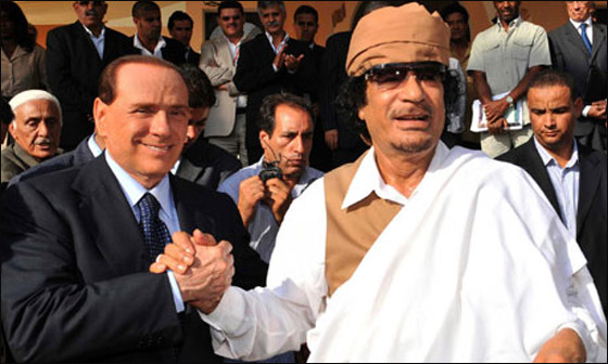 القذافي يقود حملة 