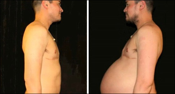 اول رجل حامل في العالم يظهر عضلاته بعد انجاب 3 اطفال!!  صورة رقم 8