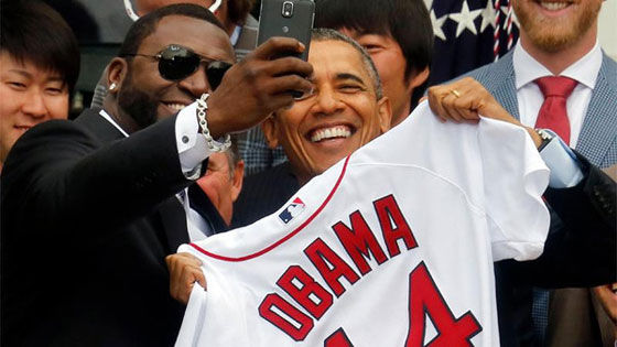 نجم رياضي يخدع اوباما بصورة 