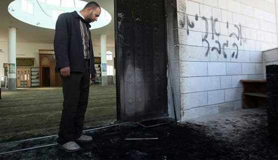 جرائم تدفيع الثمن لليهود المتطرفين تطال مسجدا بمدينة أم الفحم صورة رقم 2