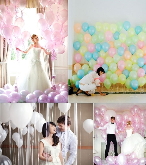 5 افكار مبتكرة لاستعمال البالونات لتزيين قاعات الافراح وديكور الزفاف صورة رقم 3