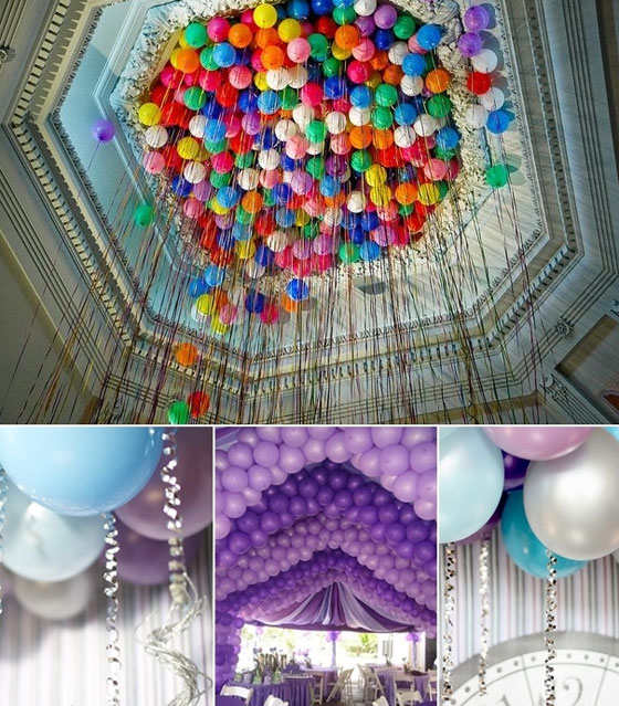 5 افكار مبتكرة لاستعمال البالونات لتزيين قاعات الافراح وديكور الزفاف صورة رقم 4