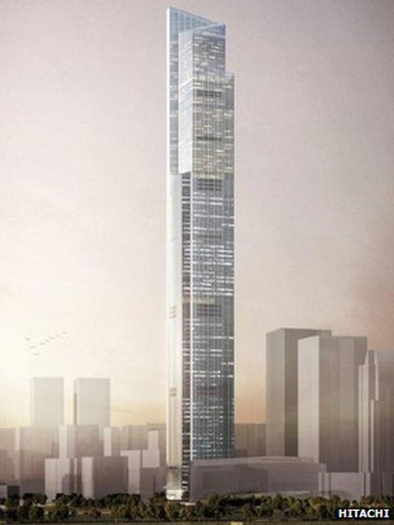 الصين تبني اسرع مصعد في العالم ينطلق الى الاعلى بسرعة فائقة صورة رقم 1