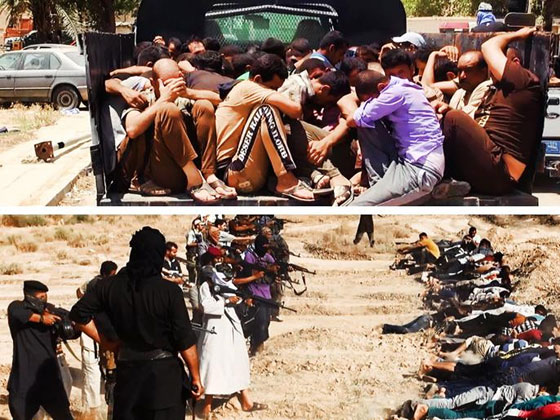  صور.. يد داعش النارية تفتك بالمئات من طلاب القوات الجوية العراقية صورة رقم 10