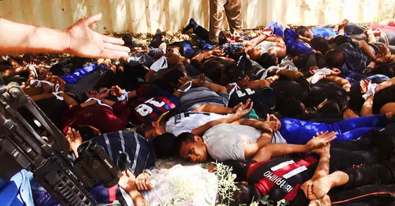  صور.. يد داعش النارية تفتك بالمئات من طلاب القوات الجوية العراقية صورة رقم 14