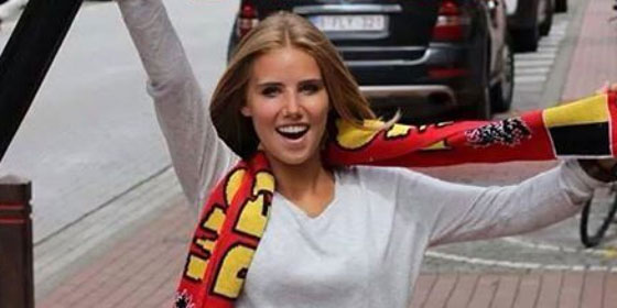 صورة في مونديال البرازيل جعلت فتاة بلجيكية عارضة تجميل صورة رقم 9