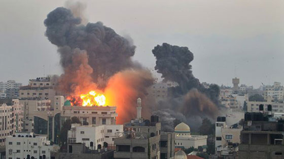 بالصورة.. هكذا تظهر انفجارات غزة من الفضاء صورة رقم 4