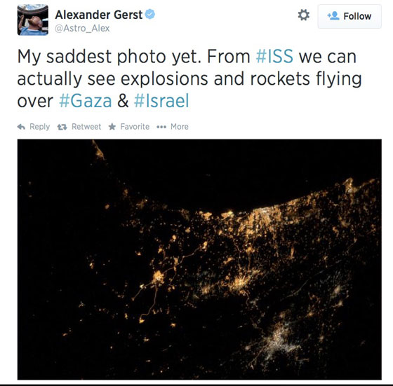 بالصورة.. هكذا تظهر انفجارات غزة من الفضاء صورة رقم 5