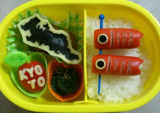 صور: يابانية مبدعة تعلم ابناءها الجغرافيا بواسطة تزيين الطعام صورة رقم 16