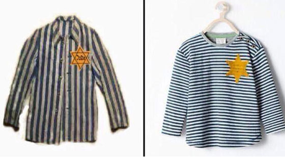 قميص يشبه زي المحتجزين اليهود لدى النازية يثير ضجة عالمية!! صورة رقم 1