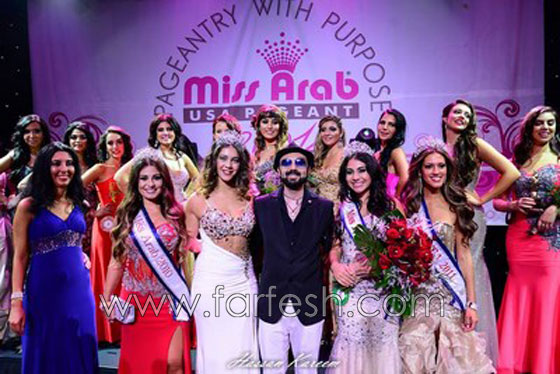 فيديو: ملكة جمال العرب في امريكا لبنانية والوصيفتين جزائرية وسورية ومحمد حماقي يحيي الحفل صورة رقم 8