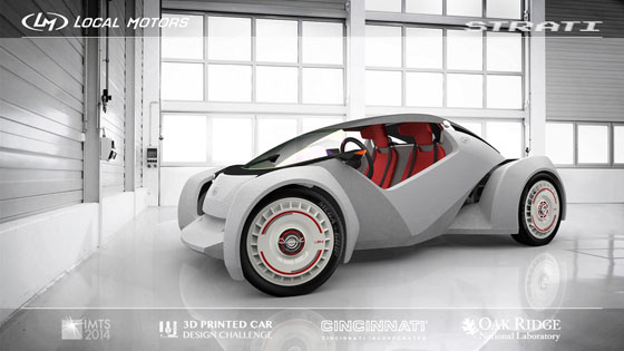 طابعة ثلاثية الأبعاد تنتج سيارة 