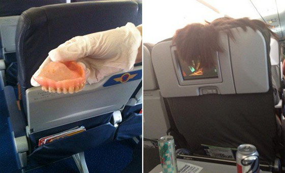  مضيفة طيران تنشر صورا مقززة لفضائح الركاب في الرحلات صورة رقم 4