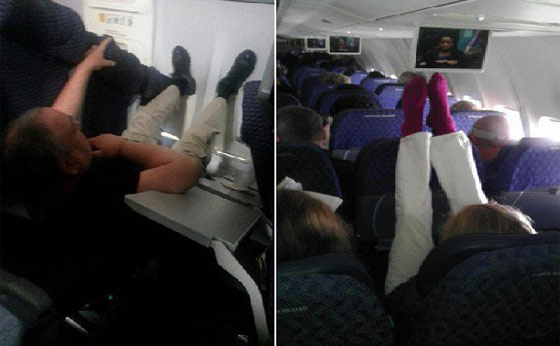  مضيفة طيران تنشر صورا مقززة لفضائح الركاب في الرحلات صورة رقم 7