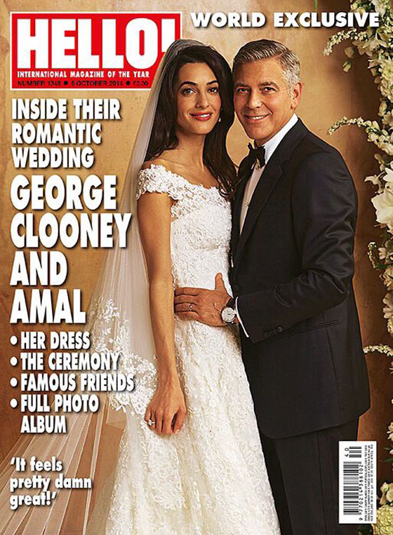  جورج كلوني يبيع صور الزفاف ويتبرع بثمنها باسم زوجته امل لجمعيات خيرية صورة رقم 3