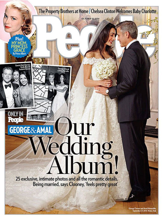  جورج كلوني يبيع صور الزفاف ويتبرع بثمنها باسم زوجته امل لجمعيات خيرية صورة رقم 2