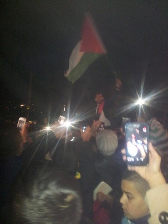  علم فلسطين يرفرف في احتفالات استقبال هيثم خلايلة في مجد الكروم صورة رقم 11