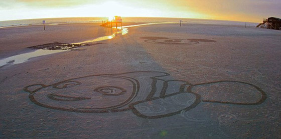   فيديو روبوت شركة ديزني يحوّل اي شاطئ الى لوحة فنية رائعة صورة رقم 1