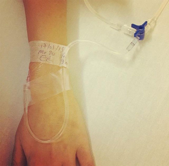  تسريب صور ميريام فارس في المستشفى اثناء علاجها من تسمم غذائي صورة رقم 2