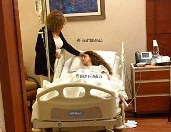  تسريب صور ميريام فارس في المستشفى اثناء علاجها من تسمم غذائي صورة رقم 1