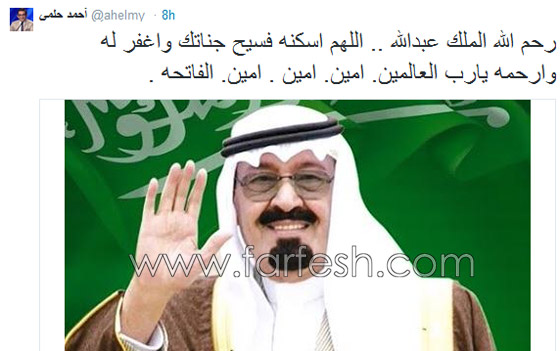   تعازي الفنانين العرب للشعب السعودي بوفاة الملك عبد الله  صورة رقم 8