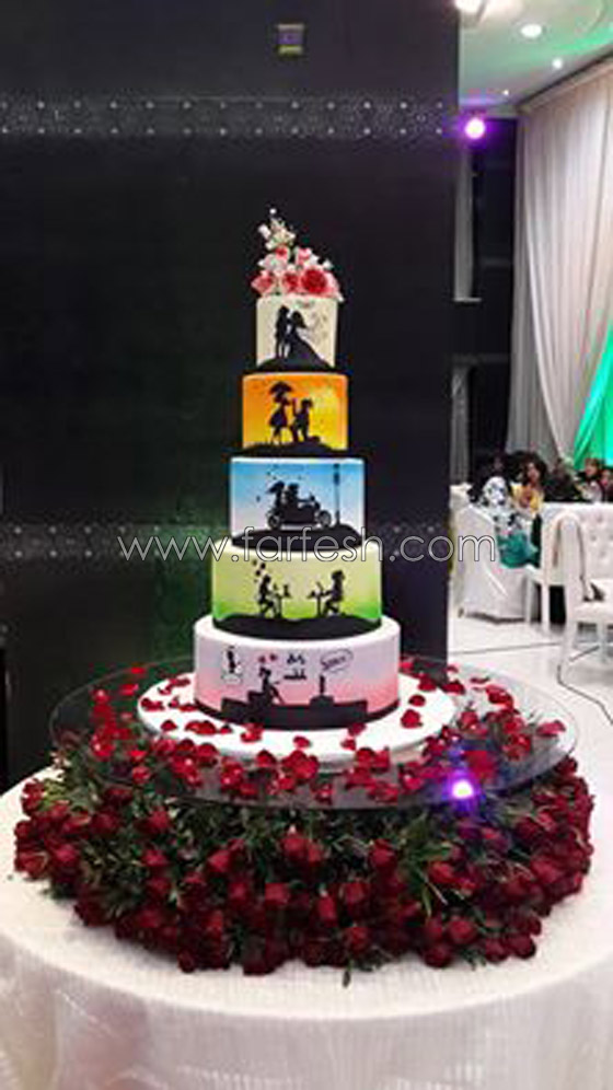 فكرة كعكة زواج فريد غنام منقولة والاثبات بالصور صورة رقم 4