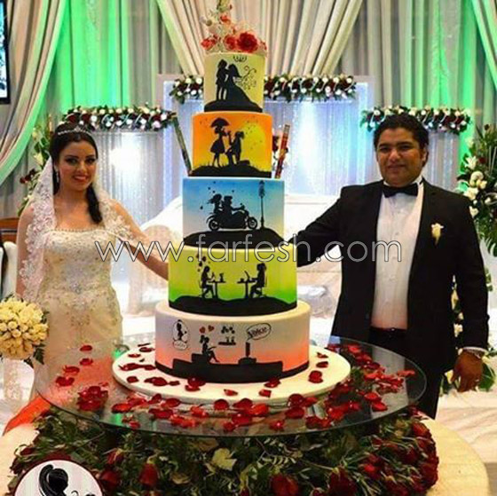فكرة كعكة زواج فريد غنام منقولة والاثبات بالصور صورة رقم 1