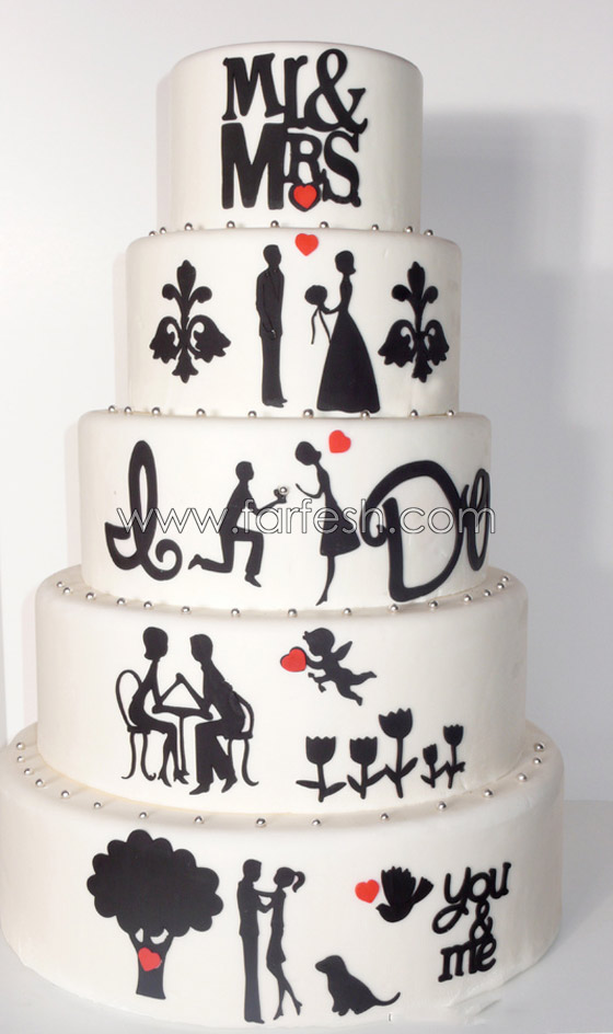 فكرة كعكة زواج فريد غنام منقولة والاثبات بالصور صورة رقم 2
