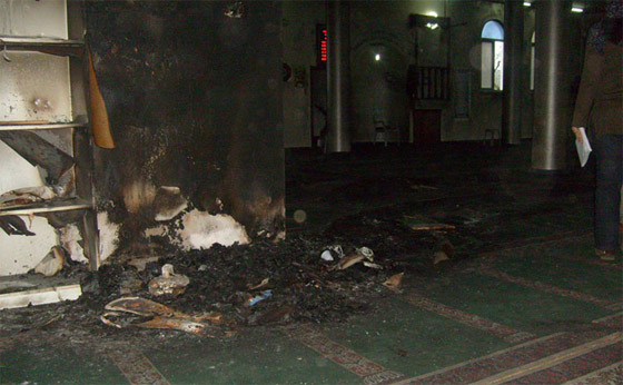 مسجد في الضفة الغربية يقع ضحية لنار المستوطنين صورة رقم 2