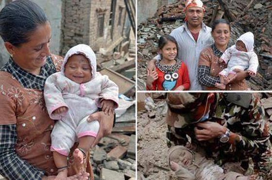 انتشال عجوز يبلغ 100 عام حيا من تحت انقاض زلزال نيبال صورة رقم 2