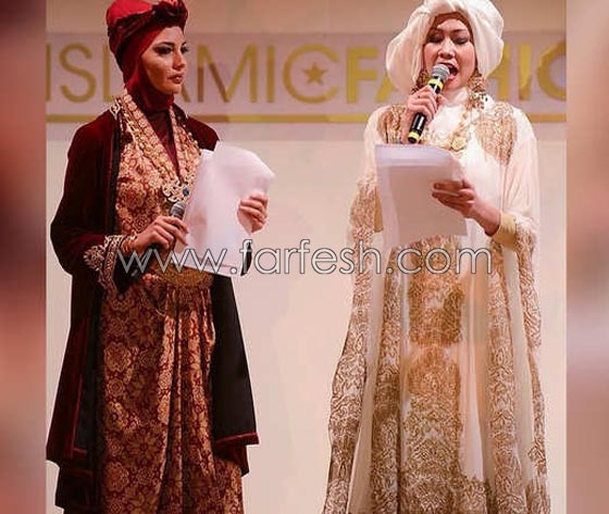 بالصور.. لاميتا فرنجية بالحجاب في عرض ازياء اسلامي صورة رقم 3