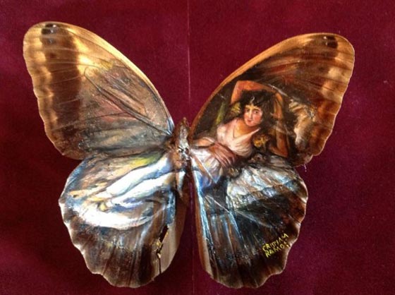 فنان مكسيكي يعيد رسم اللوحات الكلاسيكية على أجنحة الفراشات صورة رقم 2