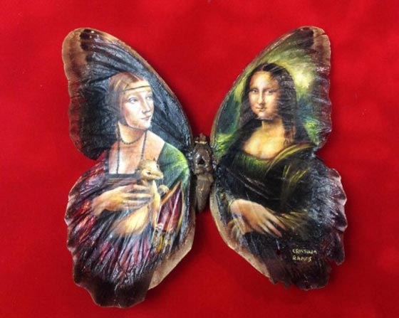 فنان مكسيكي يعيد رسم اللوحات الكلاسيكية على أجنحة الفراشات صورة رقم 1