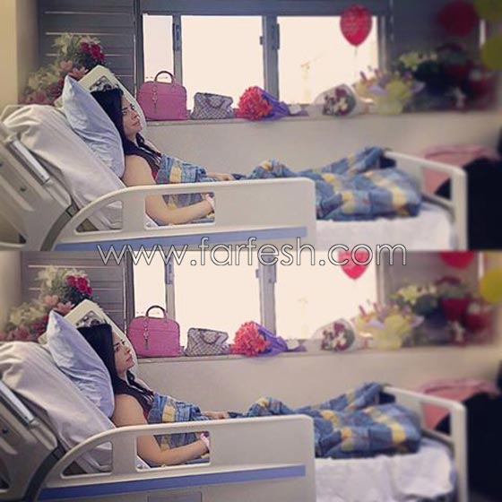 صور ديانا كرازون على سرير المستشفى بعد اجراء عملية (المرارة)  صورة رقم 2