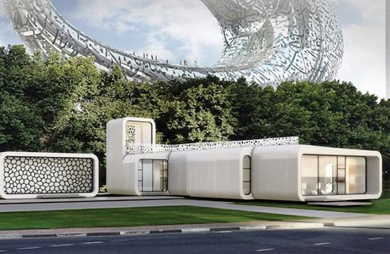 لأول مرة في العالم.. دبي تقيم مبنى اداريا بتكنولوجيا الطباعة ثلاثية الابعاد صورة رقم 1