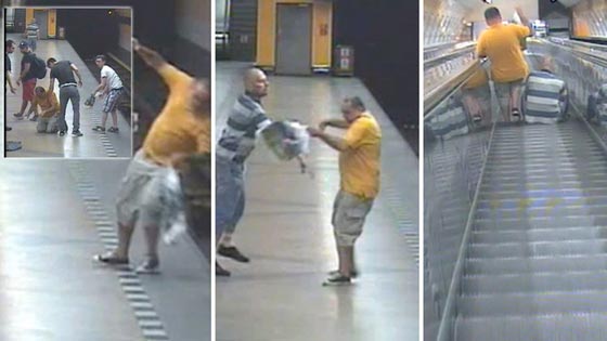 رجل برئ كاد يفقد حياته في شجار عنيف داخل محطة مترو صورة رقم 1