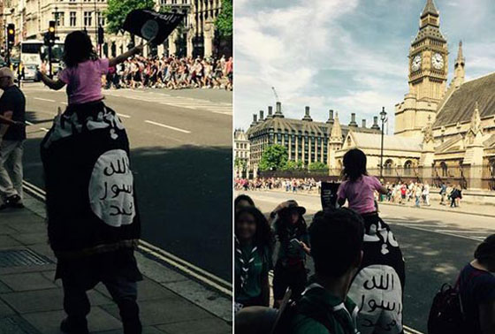 فصل موظفين حاكوا عملية ذبح وبريطاني تجول في لندن بعلم داعش صورة رقم 1