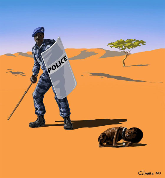 معرض فني يصور سلوك الشرطة حول العالم بين الوحشية والوداعة صورة رقم 7