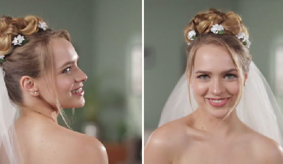 فيديو تسريحات شعر العروس خلال 65 سنة: شاهد تغييرات الموضة! صورة رقم 4