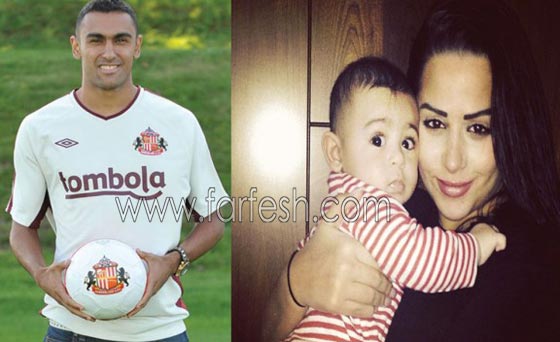  صور عمرو دياب مع طفل يلعبان الكرة ومع ام الطفل ببنطلون ممزق! صورة رقم 6