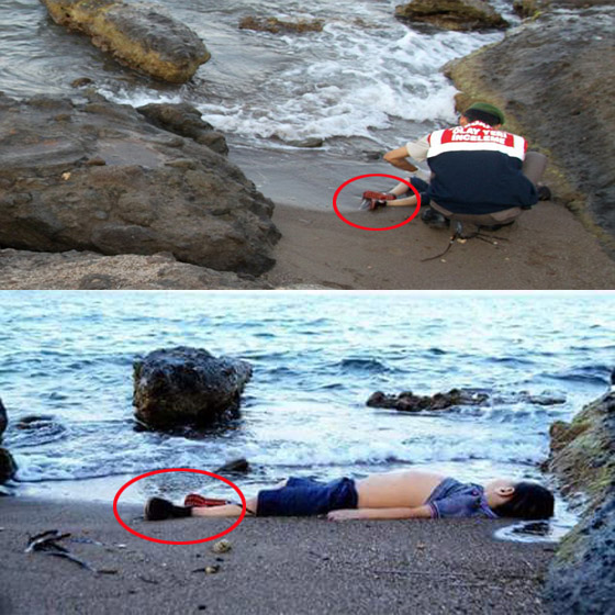  صغار المشككين في أعظم مأساة ينشرون صورة للطفل الغريق وهو يلعب صورة رقم 2
