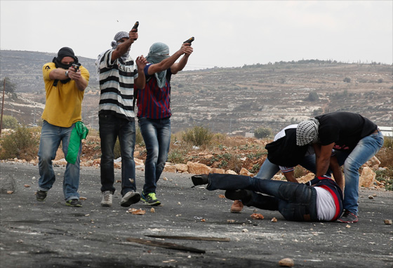 وحوش اسرائيل يندسون بين الفلسطينيين ويطلقون النار عليهم!! صورة رقم 8