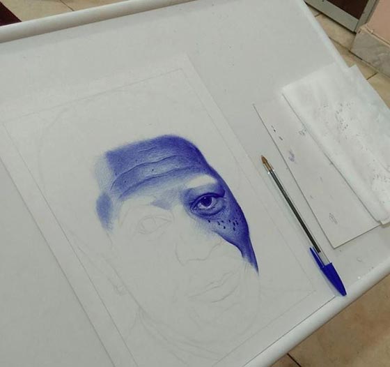 فن نادر.. صور الفنون الابداعية لمصري يرسم بقلم الحبر صورة رقم 9