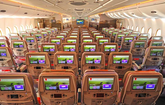 صور طائرة الامارات (ايرباص) الحديثة الاكثر تطورا في العالم صورة رقم 7