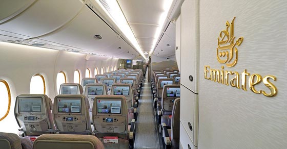 صور طائرة الامارات (ايرباص) الحديثة الاكثر تطورا في العالم صورة رقم 8