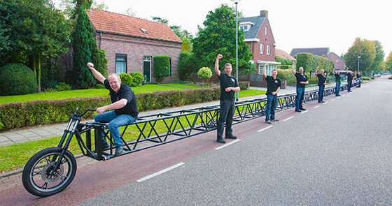 من هولندا مباشرة.. شاهد اكبر دراجة هوائية في العالم طولها 36 مترا!! صورة رقم 2