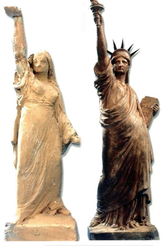 مفاجأة: أصل تمثال الحرية الأمريكي فلاحة مصرية محجبة تحمل جرة! صورة رقم 1