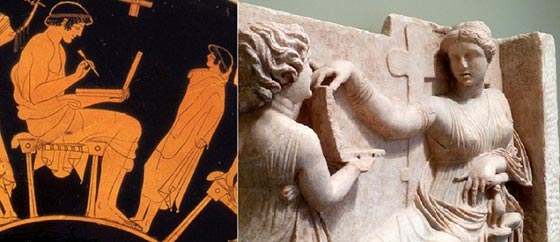 تمثال اغريقي يعود الى 2100 عام لخادمة تحمل بيدها لابتوب! صورة رقم 1