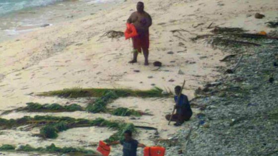 النجدة بسعف النخيل تنقذ ثلاثة رجال تاهو في جزيرة نائية صورة رقم 1